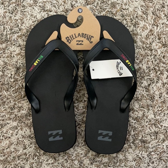 Billabong Rasta Flip Flops. Size 10. - Picture 1 of 3